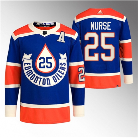 Men Edmonton Oilers 25 Darnell Nurse 2023 Royal Heritage Classic Primegreen Stitched Jersey Men Edmonton Oilers 25 Darnell Nurse 2023 Royal Heritage Classic Primegreen Stitched Jersey