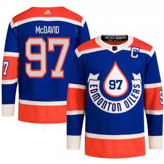 Men Edmonton Oilers 97 Connor McDavid 2023 Royal Heritage Classic Primegreen Stitched Jersey Men Edmonton Oilers 97 Connor McDavid 2023 Royal Heritage Classic Primegreen Stitched Jersey