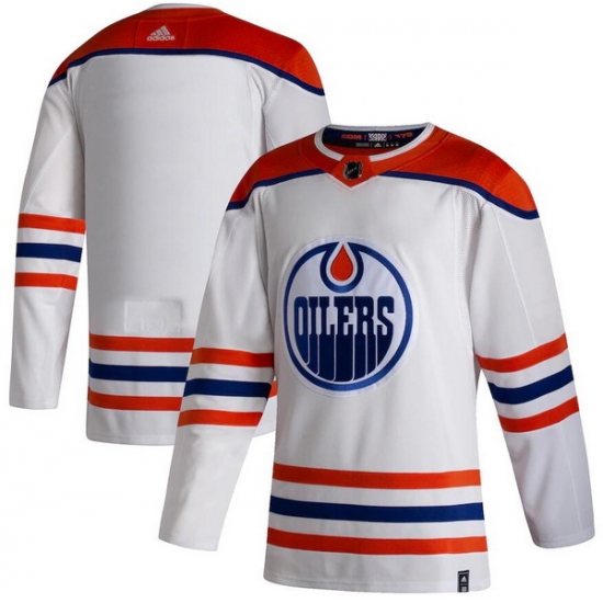 Men Edmonton Oilers Blank White 2020 21 Reverse Retro Adidas Jersey Men Edmonton Oilers Blank White 2020 21 Reverse Retro Adidas Jersey