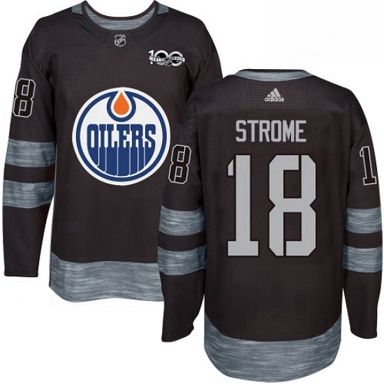 Mens Adidas Edmonton Oilers 18 Ryan Strome Authentic Black 1917 2017 100th Anniversary NHL Jersey Mens Adidas Edmonton Oilers 18 Ryan Strome Authentic Black 1917 2017 100th Anniversary NHL Jersey