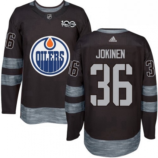Mens Adidas Edmonton Oilers 36 Jussi Jokinen Authentic Black 1917 2017 100th Anniversary NHL Jersey Mens Adidas Edmonton Oilers 36 Jussi Jokinen Authentic Black 1917 2017 100th Anniversary NHL Jersey