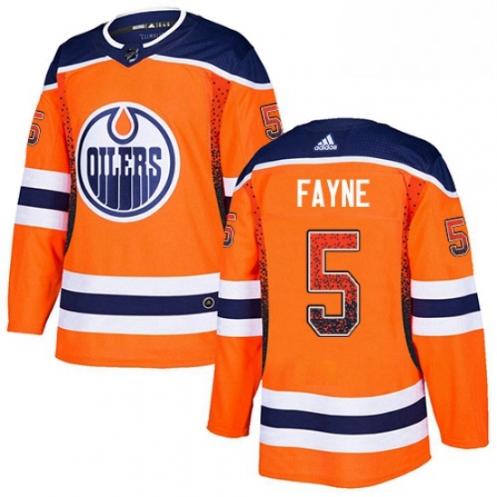 Mens Adidas Edmonton Oilers 5 Mark Fayne Authentic Orange Drift Fashion NHL Jersey Mens Adidas Edmonton Oilers 5 Mark Fayne Authentic Orange Drift Fashion NHL Jersey