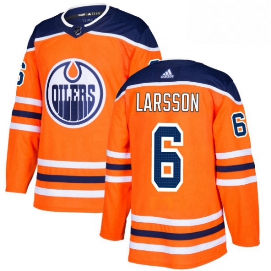 Mens Adidas Edmonton Oilers 6 Adam Larsson Authentic Orange Home NHL Jersey Mens Adidas Edmonton Oilers 6 Adam Larsson Authentic Orange Home NHL Jersey