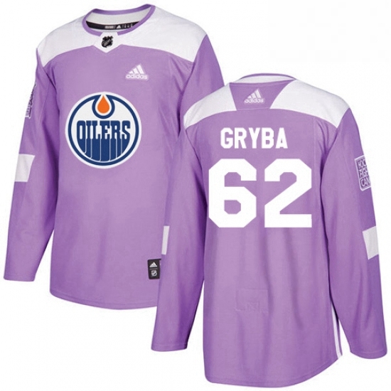 Mens Adidas Edmonton Oilers 62 Eric Gryba Authentic Purple Fights Cancer Practice NHL Jersey Mens Adidas Edmonton Oilers 62 Eric Gryba Authentic Purple Fights Cancer Practice NHL Jersey