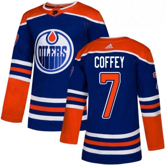 Mens Adidas Edmonton Oilers 7 Paul Coffey Premier Royal Blue Alternate NHL Jersey Mens Adidas Edmonton Oilers 7 Paul Coffey Premier Royal Blue Alternate NHL Jersey