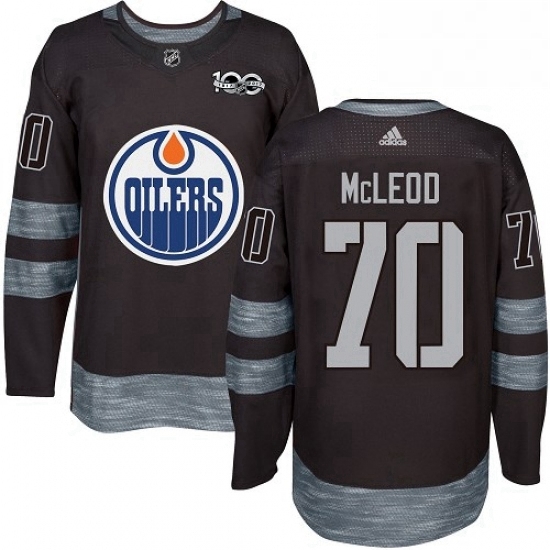 Mens Adidas Edmonton Oilers 70 Ryan McLeod Authentic Black 1917 2017 100th Anniversary NHL Jersey Mens Adidas Edmonton Oilers 70 Ryan McLeod Authentic Black 1917 2017 100th Anniversary NHL Jersey