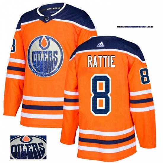 Mens Adidas Edmonton Oilers 8 Ty Rattie Authentic Orange Fashion Gold NHL Jersey Mens Adidas Edmonton Oilers 8 Ty Rattie Authentic Orange Fashion Gold NHL Jersey
