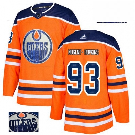 Mens Adidas Edmonton Oilers 93 Ryan Nugent Hopkins Authentic Orange Fashion Gold NHL Jersey Mens Adidas Edmonton Oilers 93 Ryan Nugent Hopkins Authentic Orange Fashion Gold NHL Jersey