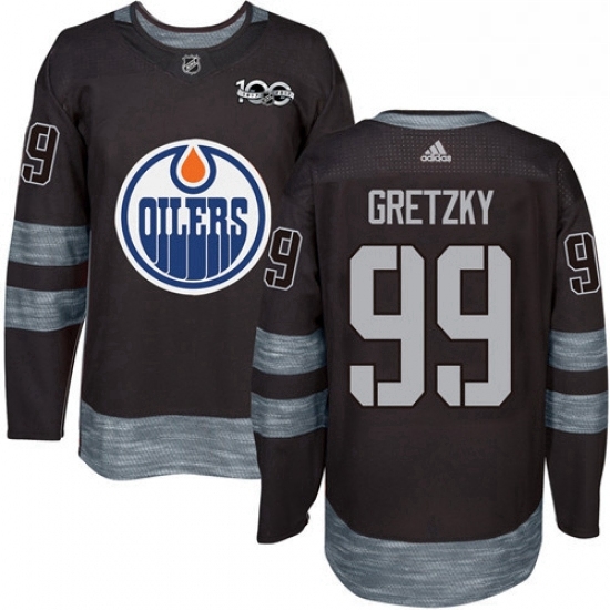 Mens Adidas Edmonton Oilers 99 Wayne Gretzky Authentic Black 1917 2017 100th Anniversary NHL Jersey Mens Adidas Edmonton Oilers 99 Wayne Gretzky Authentic Black 1917 2017 100th Anniversary NHL Jersey