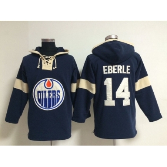 NHL edmonton oilers #14 Jordan Eberle blue jerseys(pullover hooded sweatshirt) NHL edmonton oilers #14 Jordan Eberle blue jerseys(pullover hooded sweatshirt)
