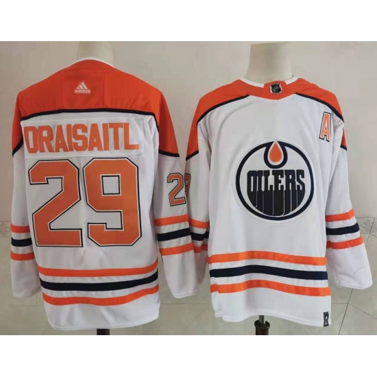 Oilers 29 Leon Draisaitl White 2020 21 Reverse Retro Adidas Jersey Oilers 29 Leon Draisaitl White 2020 21 Reverse Retro Adidas Jersey