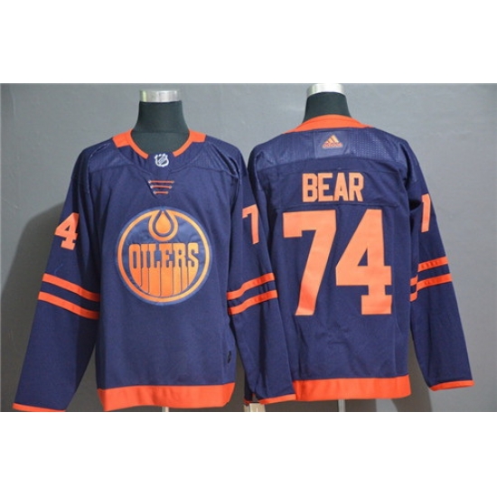 Oilers 74 Ethan Bear Navy Adidas Jersey Oilers 74 Ethan Bear Navy Adidas Jersey