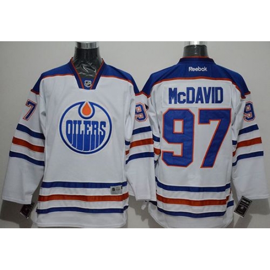 Oilers #97 Connor McDavid White Stitched NHL Jersey Oilers #97 Connor McDavid White Stitched NHL Jersey