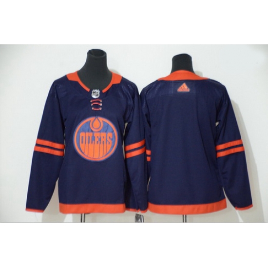 Oilers Blank Navy Women 50th Anniversary Adidas Jersey Oilers Blank Navy Women 50th Anniversary Adidas Jersey