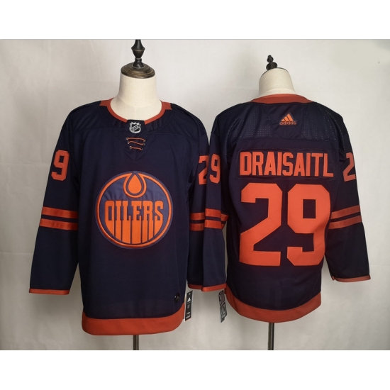 Oilers Leon Draisaitl Navy 50th Anniversary Adidas Jersey Oilers Leon Draisaitl Navy 50th Anniversary Adidas Jersey