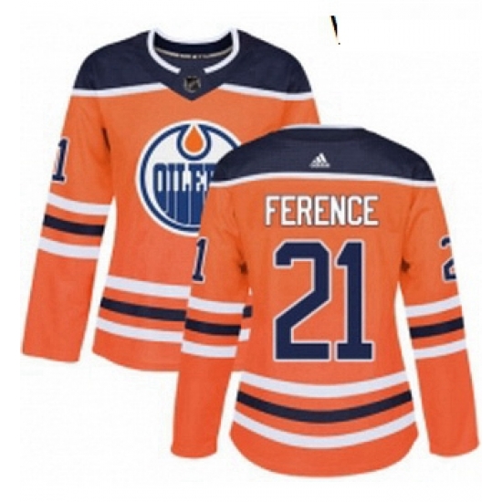 Womens Adidas Edmonton Oilers 21 Andrew Ference Authentic Orange Home NHL Jersey Womens Adidas Edmonton Oilers 21 Andrew Ference Authentic Orange Home NHL Jersey