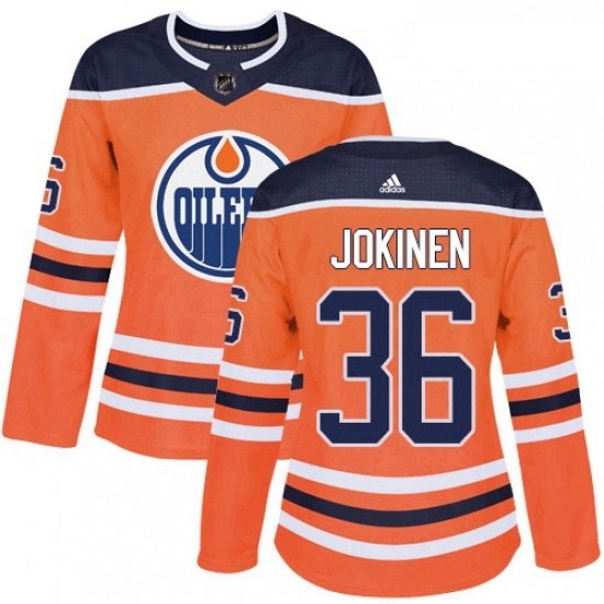 Womens Adidas Edmonton Oilers 36 Jussi Jokinen Authentic Orange Home NHL Jersey Womens Adidas Edmonton Oilers 36 Jussi Jokinen Authentic Orange Home NHL Jersey
