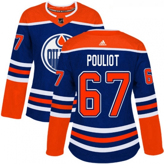 Womens Adidas Edmonton Oilers 67 Benoit Pouliot Authentic Royal Blue Alternate NHL Jersey Womens Adidas Edmonton Oilers 67 Benoit Pouliot Authentic Royal Blue Alternate NHL Jersey