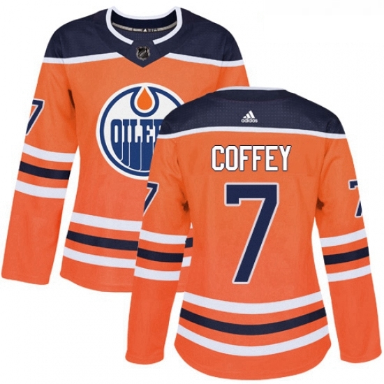 Womens Adidas Edmonton Oilers 7 Paul Coffey Authentic Orange Home NHL Jersey Womens Adidas Edmonton Oilers 7 Paul Coffey Authentic Orange Home NHL Jersey