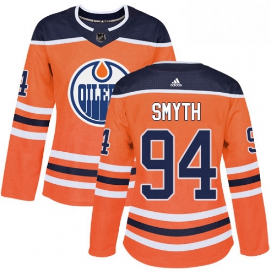 Womens Adidas Edmonton Oilers 94 Ryan Smyth Authentic Orange Home NHL Jersey Womens Adidas Edmonton Oilers 94 Ryan Smyth Authentic Orange Home NHL Jersey