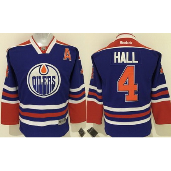 Oilers #4 Taylor Hall Stitched Light Blue Youth NHL Jersey Oilers #4 Taylor Hall Stitched Light Blue Youth NHL Jersey