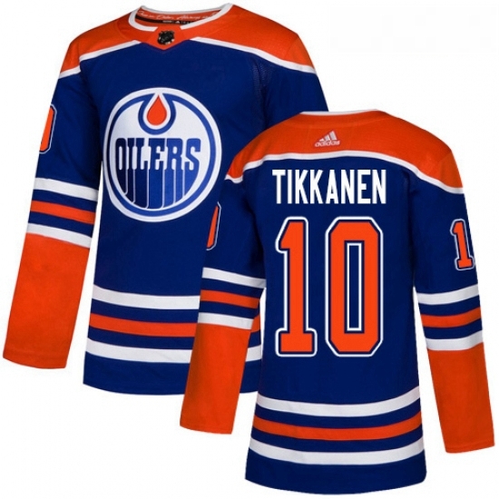 Youth Adidas Edmonton Oilers 10 Esa Tikkanen Authentic Royal Blue Alternate NHL Jersey Youth Adidas Edmonton Oilers 10 Esa Tikkanen Authentic Royal Blue Alternate NHL Jersey