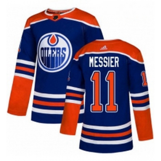 Youth Adidas Edmonton Oilers 11 Mark Messier Authentic Royal Blue Alternate NHL Jersey Youth Adidas Edmonton Oilers 11 Mark Messier Authentic Royal Blue Alternate NHL Jersey