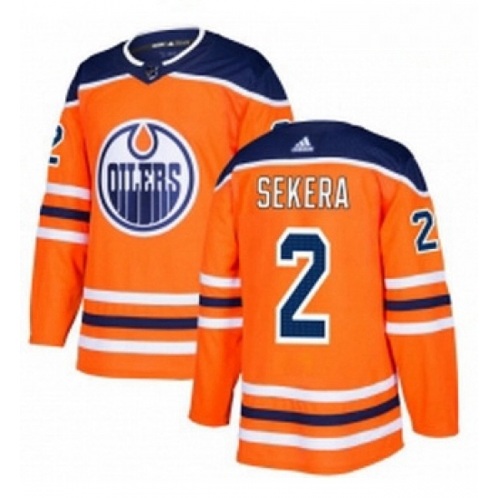 Youth Adidas Edmonton Oilers 2 Andrej Sekera Authentic Orange Home NHL Jersey Youth Adidas Edmonton Oilers 2 Andrej Sekera Authentic Orange Home NHL Jersey