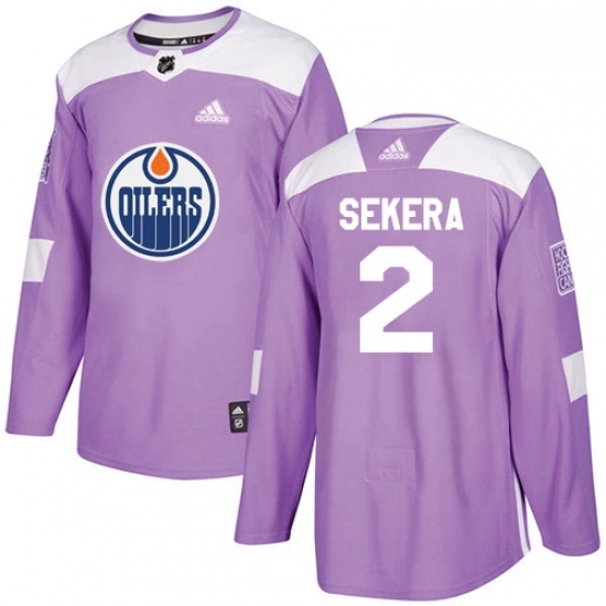 Youth Adidas Edmonton Oilers 2 Andrej Sekera Authentic Purple Fights Cancer Practice NHL Jersey Youth Adidas Edmonton Oilers 2 Andrej Sekera Authentic Purple Fights Cancer Practice NHL Jersey