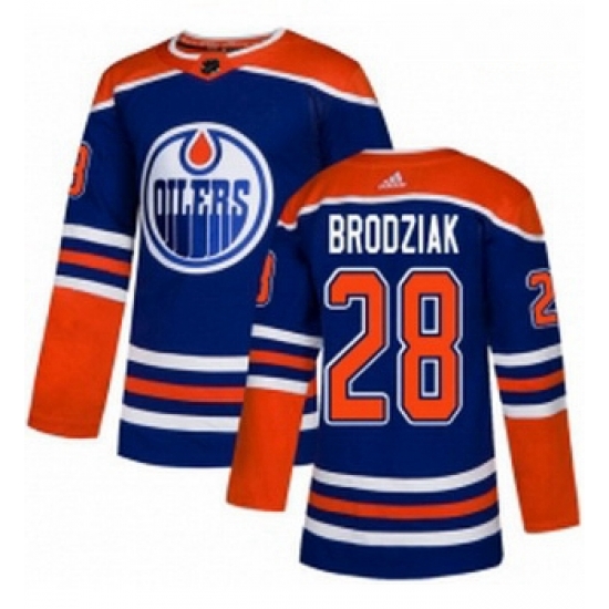 Youth Adidas Edmonton Oilers 28 Kyle Brodziak Authentic Royal Blue Alternate NHL Jersey Youth Adidas Edmonton Oilers 28 Kyle Brodziak Authentic Royal Blue Alternate NHL Jersey