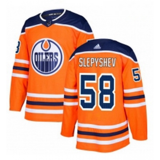 Youth Adidas Edmonton Oilers 58 Anton Slepyshev Authentic Orange Home NHL Jersey Youth Adidas Edmonton Oilers 58 Anton Slepyshev Authentic Orange Home NHL Jersey