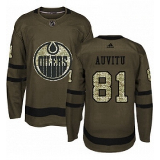 Youth Adidas Edmonton Oilers 81 Yohann Auvitu Authentic Green Salute to Service NHL Jersey Youth Adidas Edmonton Oilers 81 Yohann Auvitu Authentic Green Salute to Service NHL Jersey