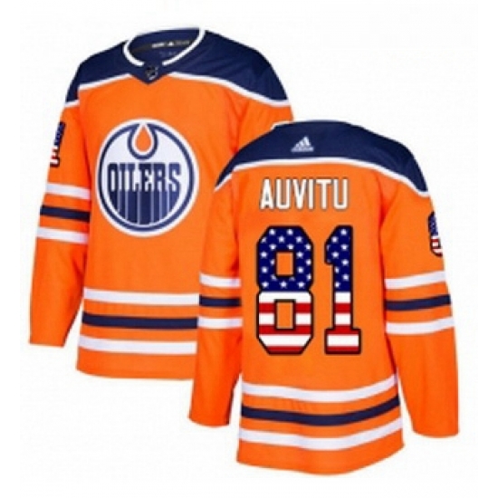 Youth Adidas Edmonton Oilers 81 Yohann Auvitu Authentic Orange USA Flag Fashion NHL Jersey Youth Adidas Edmonton Oilers 81 Yohann Auvitu Authentic Orange USA Flag Fashion NHL Jersey