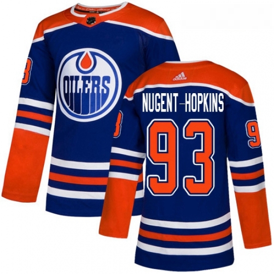 Youth Adidas Edmonton Oilers 93 Ryan Nugent Hopkins Authentic Royal Blue Alternate NHL Jersey Youth Adidas Edmonton Oilers 93 Ryan Nugent Hopkins Authentic Royal Blue Alternate NHL Jersey