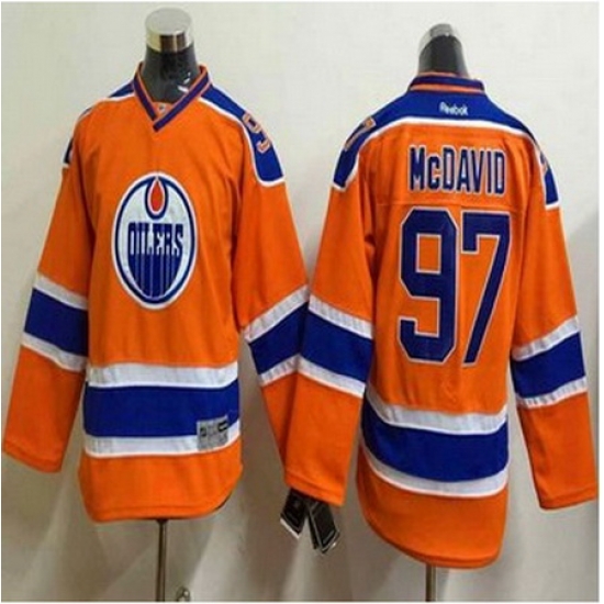 Youth Edmonton Oilers #97 Connor McDavid Orange Stitched NHL Jersey Youth Edmonton Oilers #97 Connor McDavid Orange Stitched NHL Jersey