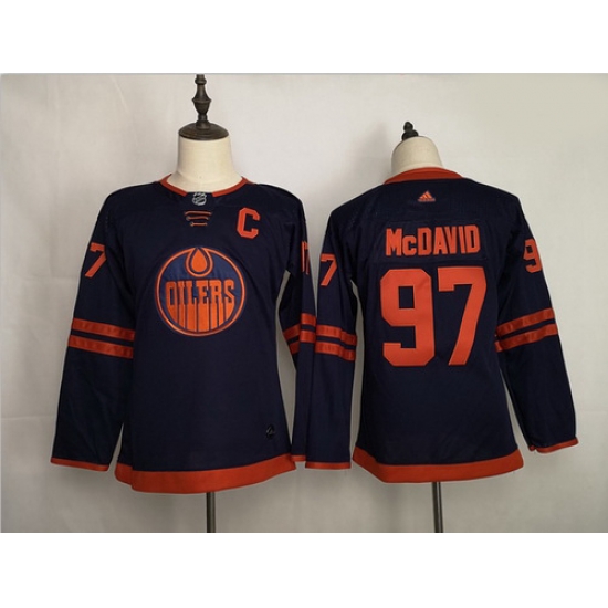 Youth Oilers 97 Connor McDavid Navy 50th Anniversary Adidas Jersey Youth Oilers 97 Connor McDavid Navy 50th Anniversary Adidas Jersey