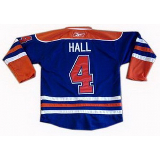 kids Edmonton Oilers 4 Taylor Hall LT Blue Jerseys kids Edmonton Oilers 4 Taylor Hall LT Blue Jerseys