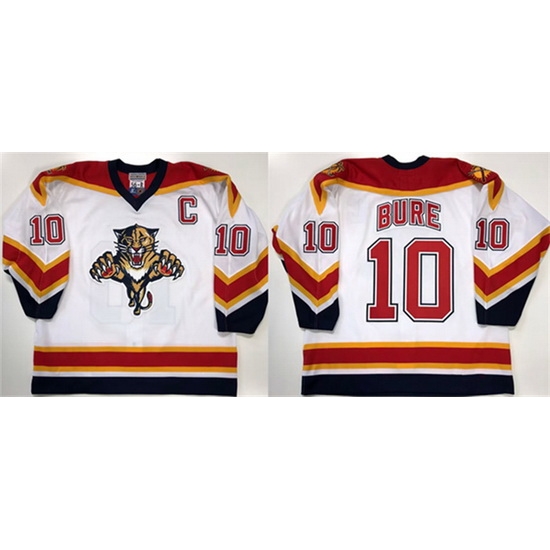 Men Florida Panthers 10 Pavel Bure White Stitched Jersey Men Florida Panthers 10 Pavel Bure White Stitched Jersey