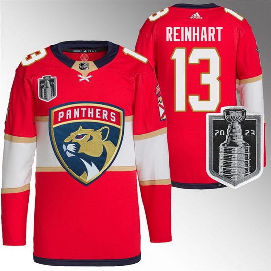 Men Florida Panthers 13 Sam Reinhart Red 2023 Stanley Cup Final Stitched Jersey Men Florida Panthers 13 Sam Reinhart Red 2023 Stanley Cup Final Stitched Jersey