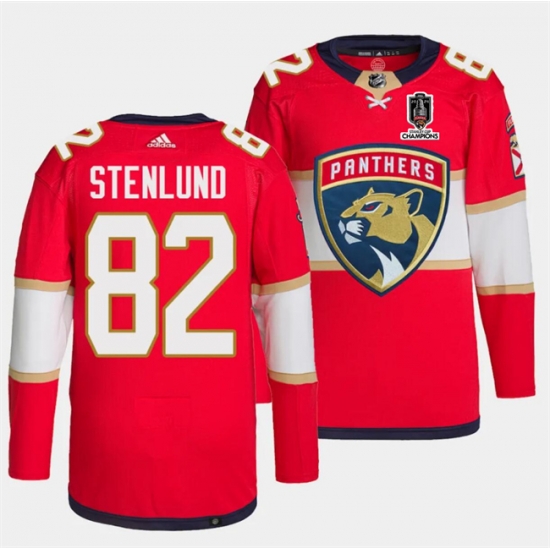 Men Florida Panthers 82 Kevin Stenlund Red Home 2024 Stanley Cup Champions Stitched Jersey Men Florida Panthers 82 Kevin Stenlund Red Home 2024 Stanley Cup Champions Stitched Jersey
