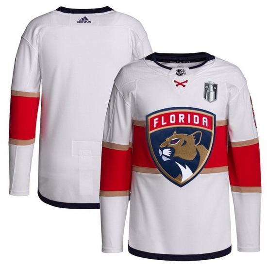 Men Florida Panthers Blank White 2023 Stanley Cup Final Stitched Jersey Men Florida Panthers Blank White 2023 Stanley Cup Final Stitched Jersey