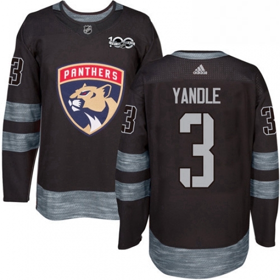 Mens Adidas Florida Panthers 3 Keith Yandle Premier Black 1917 2017 100th Anniversary NHL Jersey Mens Adidas Florida Panthers 3 Keith Yandle Premier Black 1917 2017 100th Anniversary NHL Jersey