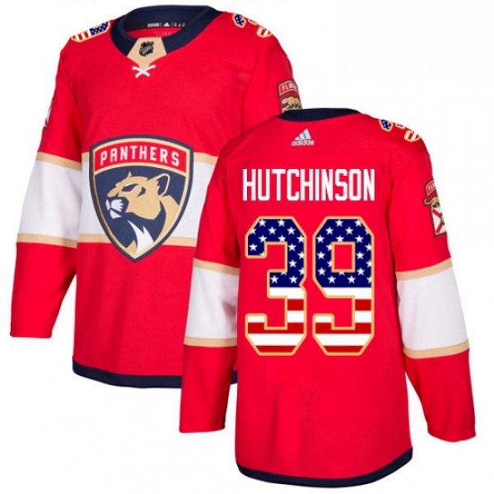 Mens Adidas Florida Panthers 39 Michael Hutchinson Authentic Red USA Flag Fashion NHL Jersey Mens Adidas Florida Panthers 39 Michael Hutchinson Authentic Red USA Flag Fashion NHL Jersey