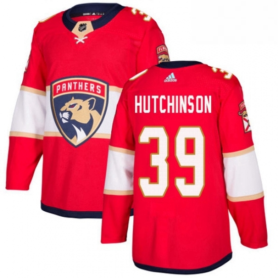 Mens Adidas Florida Panthers 39 Michael Hutchinson Premier Red Home NHL Jersey Mens Adidas Florida Panthers 39 Michael Hutchinson Premier Red Home NHL Jersey