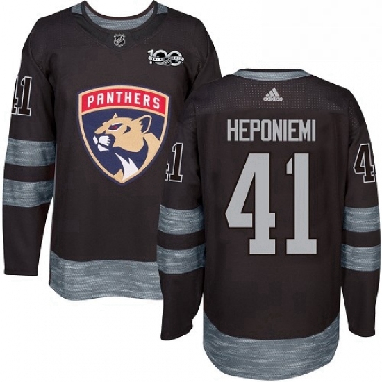 Mens Adidas Florida Panthers 41 Aleksi Heponiemi Premier Black 1917 2017 100th Anniversary NHL Jersey Mens Adidas Florida Panthers 41 Aleksi Heponiemi Premier Black 1917 2017 100th Anniversary NHL Jersey