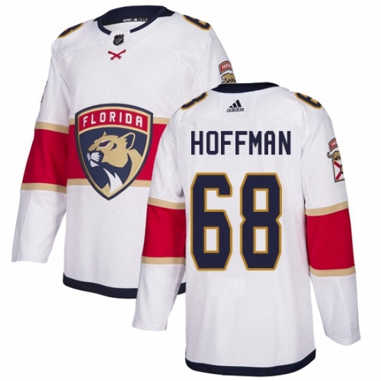 Mens Adidas Florida Panthers 68 Mike Hoffman Authentic White Away NHL Jersey Mens Adidas Florida Panthers 68 Mike Hoffman Authentic White Away NHL Jersey