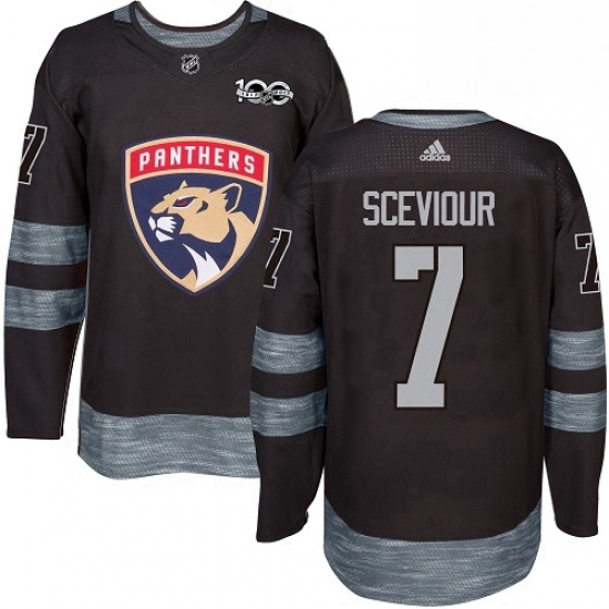 Mens Adidas Florida Panthers 7 Colton Sceviour Authentic Black 1917 2017 100th Anniversary NHL Jersey Mens Adidas Florida Panthers 7 Colton Sceviour Authentic Black 1917 2017 100th Anniversary NHL Jersey