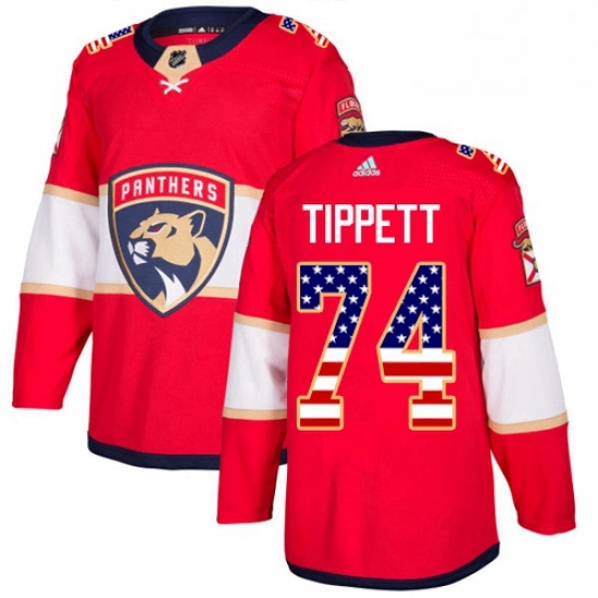 Mens Adidas Florida Panthers 74 Owen Tippett Authentic Red USA Flag Fashion NHL Jersey Mens Adidas Florida Panthers 74 Owen Tippett Authentic Red USA Flag Fashion NHL Jersey