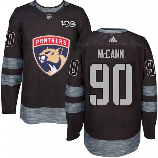 Mens Adidas Florida Panthers 90 Jared McCann Premier Black 1917 2017 100th Anniversary NHL Jersey Mens Adidas Florida Panthers 90 Jared McCann Premier Black 1917 2017 100th Anniversary NHL Jersey