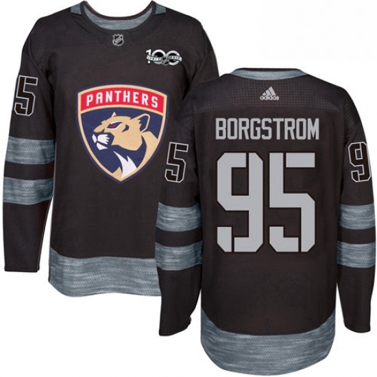 Mens Adidas Florida Panthers 95 Henrik Borgstrom Premier Black 1917 2017 100th Anniversary NHL Jersey Mens Adidas Florida Panthers 95 Henrik Borgstrom Premier Black 1917 2017 100th Anniversary NHL Jersey